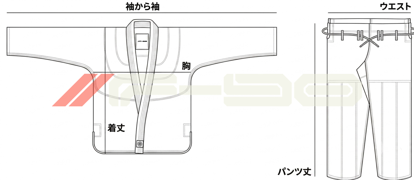 F-90 柔術着 BLK 400GSM